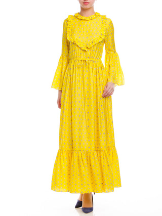 Yellow Preen Maxi Dress