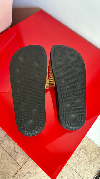 Marni Raffia Slides